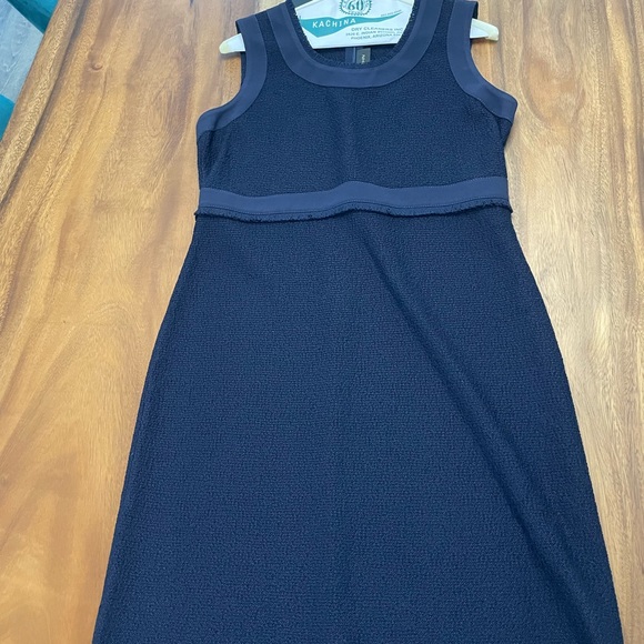 St. John knits navy dress and jacket size 6 - Picture 2 of 6